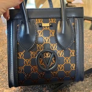 Valentino by Mario Valentino Eva Dollaro Monogram Leather Tote